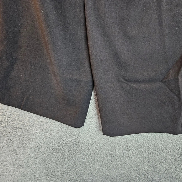 Misook Black Crepe Side Zip & Button Straight Leg Casual To Dressy Pants Sz M. - Picture 9 of 11